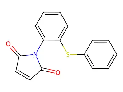 1-(2-Phenylsulfanyl-phenyl)-pyrrole-2,5-dione structure