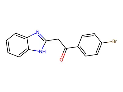 2-(1H-Benzimidazol-2-yl)-1-(4-bromophenyl)ethanone structure