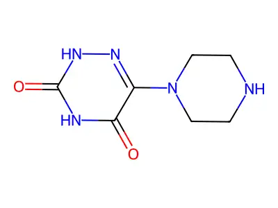 6-(Piperazin-1-yl)-2,3,4,5-tetrahydro-1,2,4-triazine-3,5-dione structure