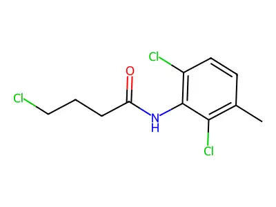 4-chloro-N-(2,6-dichloro-3-methylphenyl)butanamide structure