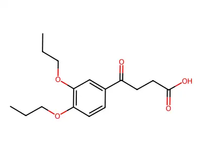4-(3,4-Dipropoxyphenyl)-4-oxobutanoic acid structure