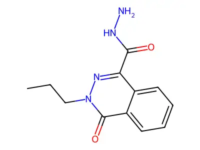 4-Oxo-3-propyl-3,4-dihydrophthalazine-1-carbohydrazide structure