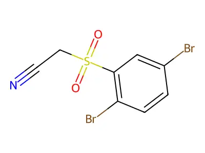 2-(2,5-Dibromobenzenesulfonyl)acetonitrile structure