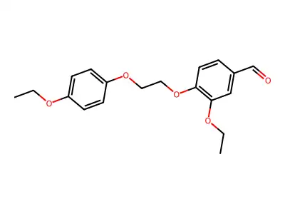 3-Ethoxy-4-[2-(4-ethoxyphenoxy)ethoxy]benzaldehyde structure