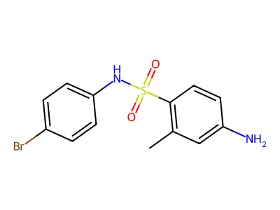 4-amino-N-(4-bromophenyl)-2-methylbenzene-1-sulfonamide structure