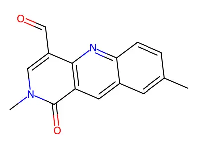 2,8-Dimethyl-1-oxo-1,2-dihydrobenzo[b]-1,6-naphthyridine-4-carbaldehyde structure