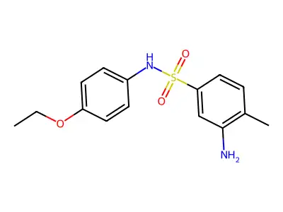 3-amino-N-(4-ethoxyphenyl)-4-methylbenzene-1-sulfonamide structure