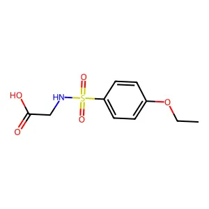 2-(4-乙氧基苯磺酰氨基)乙酸 structure