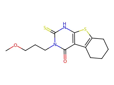 4-(3-Methoxypropyl)-5-sulfanyl-8-thia-4,6-diazatricyclo[7.4.0.0,2,7]trideca-1(9),2(7),5-trien-3-one structure