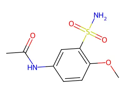N-(4-methoxy-3-sulfamoylphenyl)acetamide structure