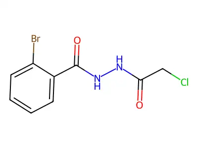 2-bromo-N'-(2-chloroacetyl)benzohydrazide structure