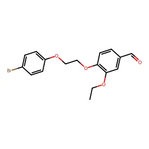 4-[2-(4-Bromophenoxy)ethoxy]-3-ethoxybenzaldehyde structure
