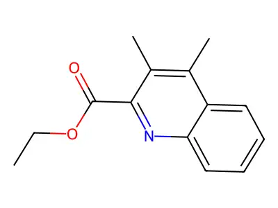 Ethyl 3,4-dimethylquinoline-2-carboxylate structure