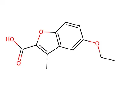 5-Ethoxy-3-methyl-1-benzofuran-2-carboxylic acid structure
