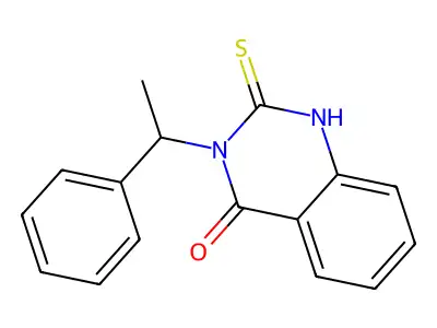 3-(1-Phenylethyl)-2-sulfanyl-3,4-dihydroquinazolin-4-one structure