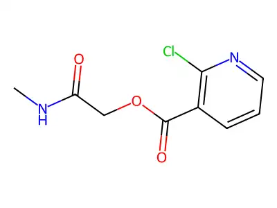 (Methylcarbamoyl)methyl 2-chloropyridine-3-carboxylate structure