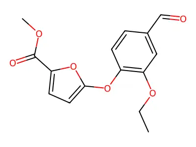 Methyl 5-(2-ethoxy-4-formylphenoxy)furan-2-carboxylate structure