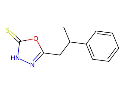 5-(2-Phenylpropyl)-1,3,4-oxadiazole-2-thiol structure