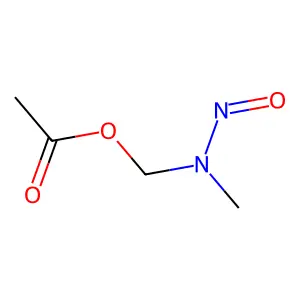 Methanol, 1-(methylnitrosoamino)-, 1-acetate structure