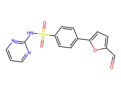 4-(5-Formyl-furan-2-yl)-N-pyrimidin-2-yl-benzenesulfonamide structure