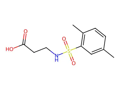 3-[(2,5-dimethylphenyl)sulfonylamino]propanoic Acid structure
