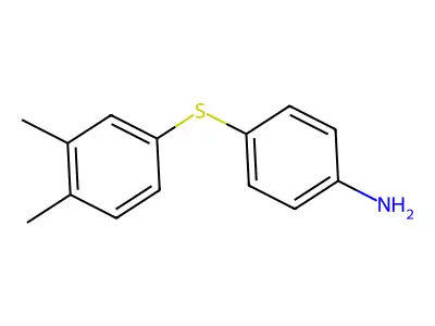 4-[(3,4-Dimethylphenyl)sulfanyl]aniline structure