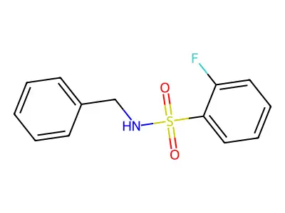 N-苄基-2-氟苯-1-磺酰胺 structure