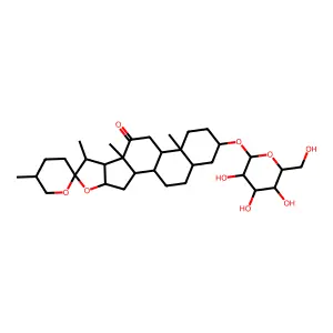 Spirostan-12-one, 3-(beta-D-galactopyranosyloxy)-, (3beta,5alpha,25R)- structure