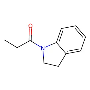 1H-Indole, 2,3-dihydro-1-(1-oxopropyl)- structure