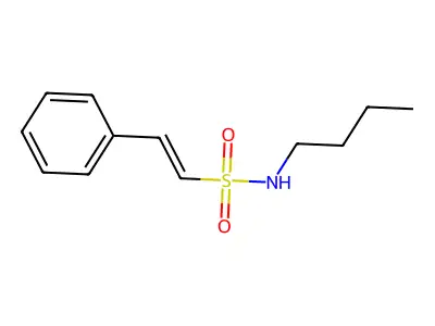 N-butyl-2-phenylethene-1-sulfonamide structure