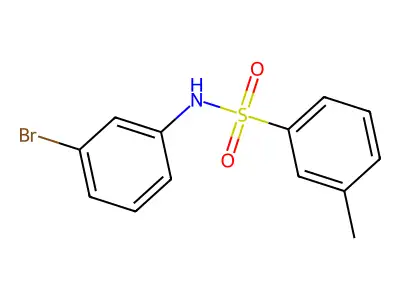 N-(3-bromophenyl)-3-methylbenzenesulfonamide structure