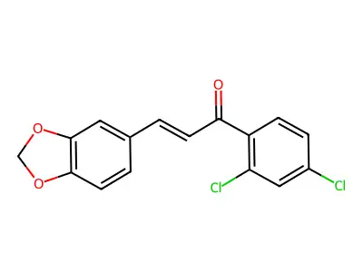 3-(1,3-Benzodioxol-5-yl)-1-(2,4-dichlorophenyl)prop-2-en-1-one structure