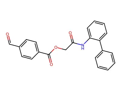 [2-Oxo-2-(2-phenylanilino)ethyl] 4-formylbenzoate structure