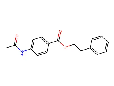 2-Phenylethyl 4-acetamidobenzoate structure