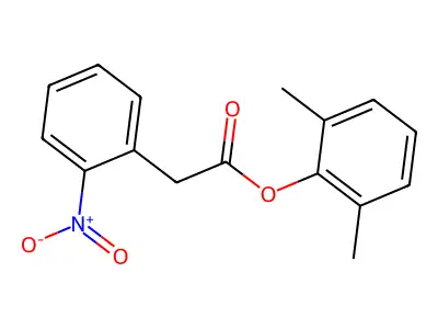 (2,6-Dimethylphenyl) 2-(2-nitrophenyl)acetate structure