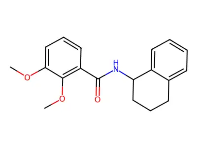 2,3-dimethoxy-N-(1,2,3,4-tetrahydronaphthalen-1-yl)benzamide structure