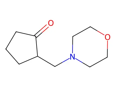 Cyclopentanone, 2-(4-morpholinylmethyl)- structure