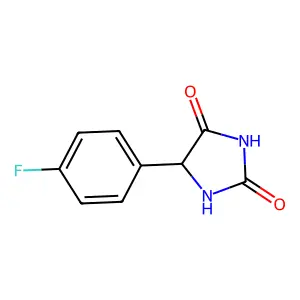 5-(4-Fluorophenyl)imidazolidine-2,4-dione structure