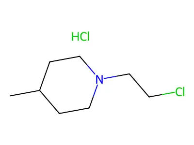 1-(2-Chloroethyl)-4-methylpiperidin-1-ium chloride structure