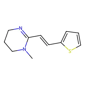 雙羥萘酸噻嘧啶 structure