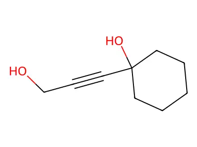 1-(3-Hydroxy-1-propyn-1-yl)cyclohexanol structure