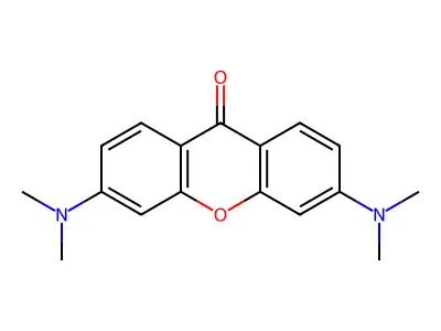 3,6-bis(dimethylamino)-9H-xanthen-9-one structure