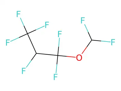 Difluoromethyl 2H-perfluoropropyl ether structure