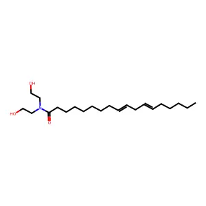 N,N-双(2-羟乙基)十八碳-9,12-二烯酰胺 structure