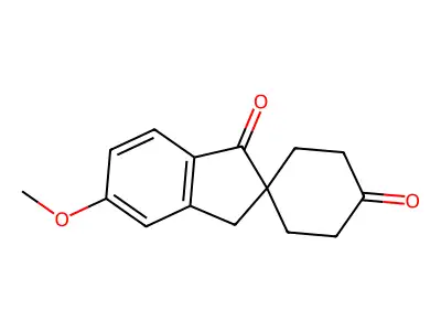 5'-Methoxyspiro[cyclohexane-1,2'-indene]-1',4(3'H)-dione structure