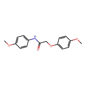 2-(4-methoxyphenoxy)-N-(4-methoxyphenyl)acetamide structure