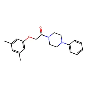 2-(3,5-Dimethylphenoxy)-1-(4-phenylpiperazin-1-yl)ethanone structure
