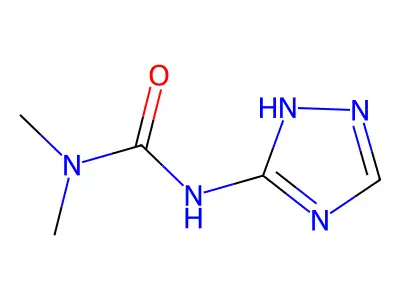 Urea, 1,1-dimethyl-3-(3-(4H-1,2,4-triazolyl))- structure