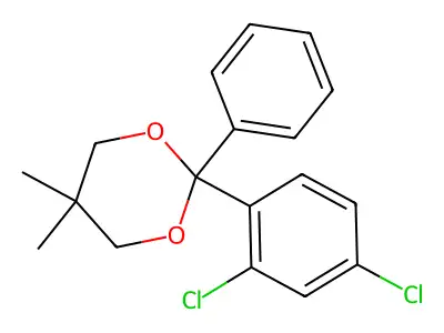 2-(2,4-Dichlorophenyl)-5,5-dimethyl-2-phenyl-1,3-dioxane structure