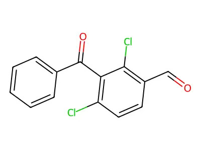 3-Benzoyl-2,4-dichlorobenzaldehyde structure